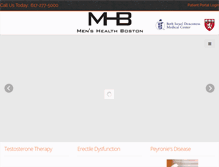 Tablet Screenshot of menshealthboston.com